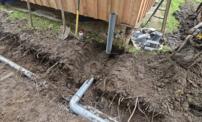 Travaux de terrassement et installation de système d'eau et d'électricité à Vieux-Moulin, Soissons, SANTOS Rénovation